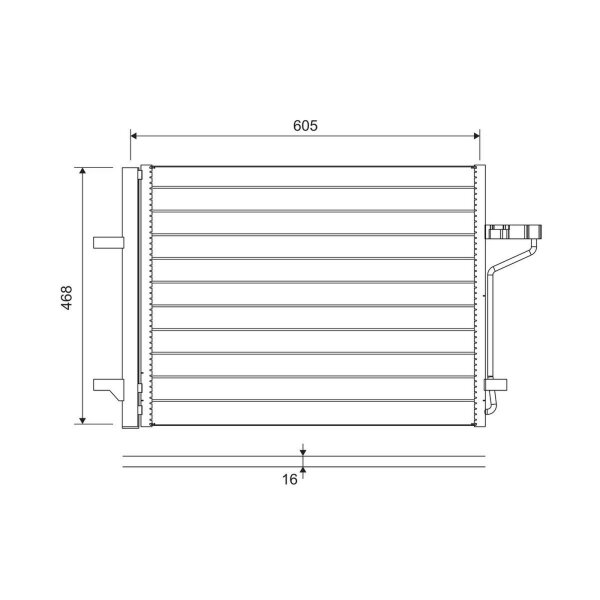 VALEO 812877 Kondensator, Klimaanlage