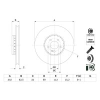 BOSCH 0 986 479 H41 Bremsscheibe