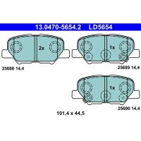 ATE 13.0470-5654.2 Bremsbelagsatz, Scheibenbremse