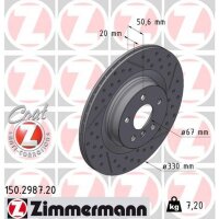ZIMMERMANN 150.2987.20 Bremsscheibe