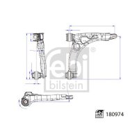 FEBI BILSTEIN 180974 Lenker, Radaufhängung