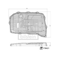 FEBI BILSTEIN 178421 Ölwanne, Automatikgetriebe