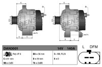 DENSO DAN3001 Generator