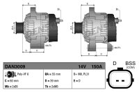 DENSO DAN3009 Generator