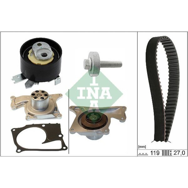 Schaeffler INA 530 0843 30 Wasserpumpe + Zahnriemensatz