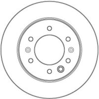 TRW DF6961S Bremsscheibe
