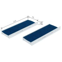 BOSCH 0 986 628 610 Filter, Innenraumluft