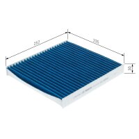BOSCH 0 986 628 630 Filter, Innenraumluft