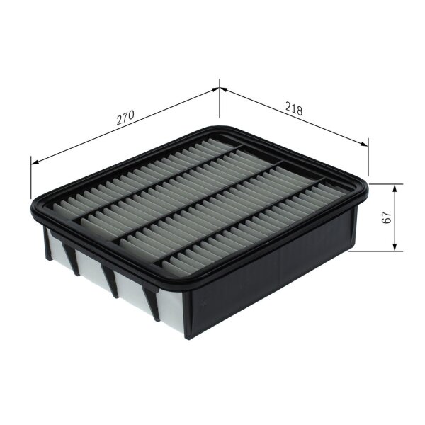 BOSCH F 026 400 740 Luftfilter