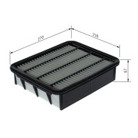 BOSCH F 026 400 740 Luftfilter