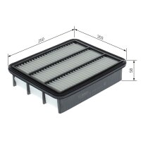 BOSCH F 026 400 744 Luftfilter