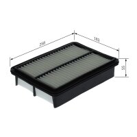 BOSCH F 026 400 747 Luftfilter