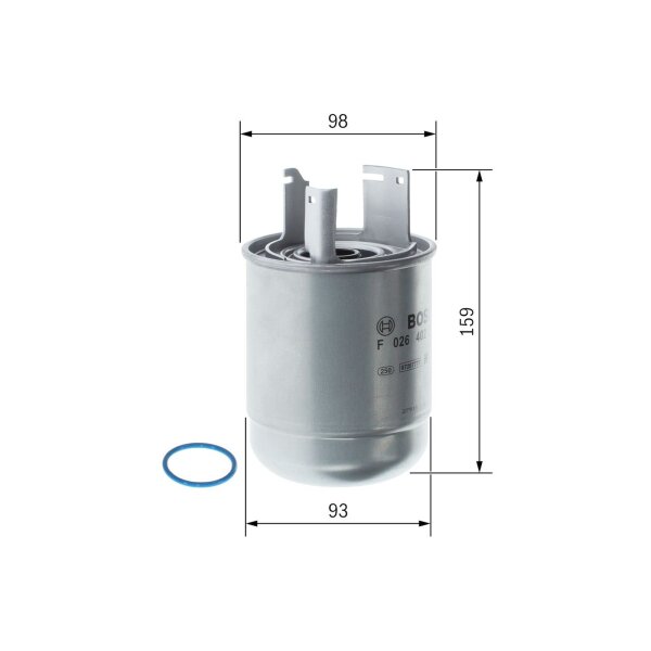 BOSCH F 026 402 289 Kraftstofffilter