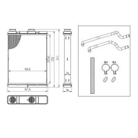 NRF 54434 Wärmetauscher, Innenraumheizung