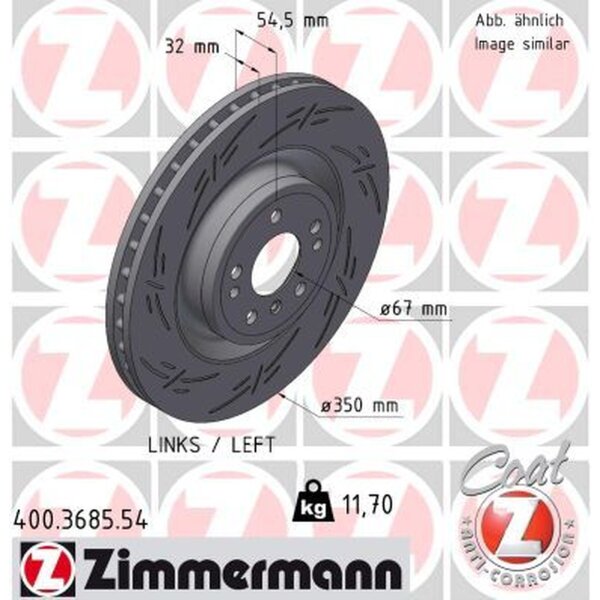ZIMMERMANN 400.3685.54 Bremsscheibe