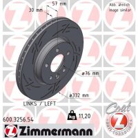 ZIMMERMANN 600.3256.54 Bremsscheibe