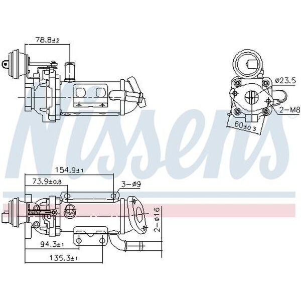 NISSENS 989289 Kühler, Abgasrückführung