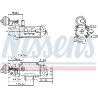 NISSENS 989289 Kühler, Abgasrückführung