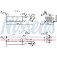 NISSENS 989451 Kühler, Abgasrückführung