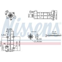 NISSENS 989458 Kühler, Abgasrückführung