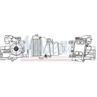 NISSENS 91244 Ölkühler, Motoröl