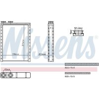 NISSENS 707286 Wärmetauscher, Innenraumheizung