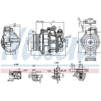 NISSENS 890749 Kompressor, Klimaanlage