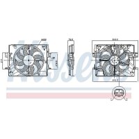 NISSENS 850063 Lüfter, Motorkühlung