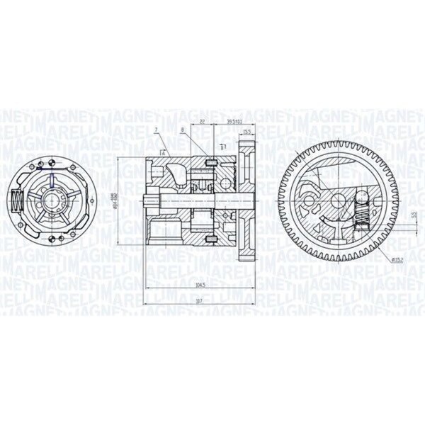 MAGNETI MARELLI 351516000039 Ölpumpe