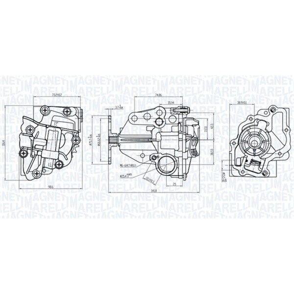 MAGNETI MARELLI 351516000056 Ölpumpe