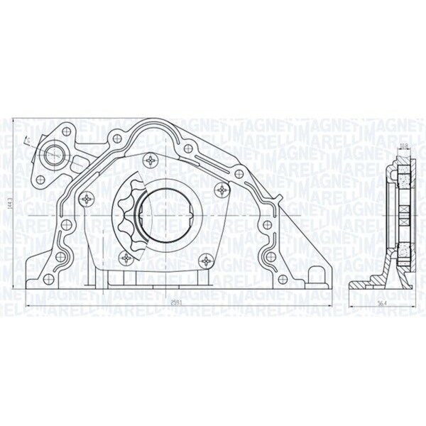 MAGNETI MARELLI 351516000067 Ölpumpe