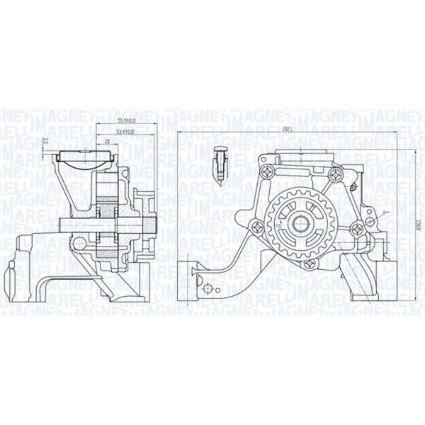 MAGNETI MARELLI 351516000081 Ölpumpe