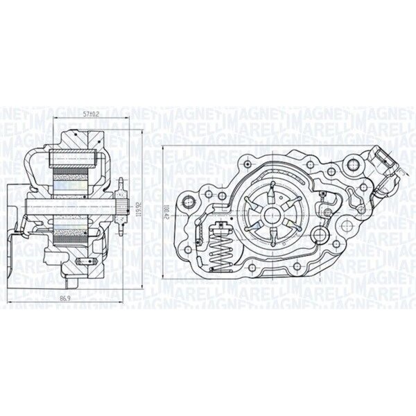 MAGNETI MARELLI 351516000082 Ölpumpe