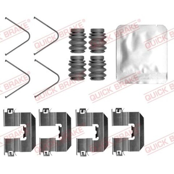 QUICK BRAKE 109-0165 Zubehörsatz, Scheibenbremsbelag