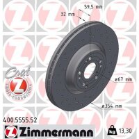 ZIMMERMANN 400.5555.52 Bremsscheibe