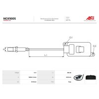 AS-PL NOX9005 NOx-Sensor, Harnstoffeinspritzung