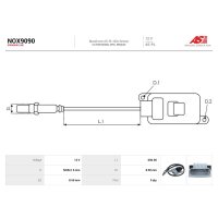 AS-PL NOX9090 NOx-Sensor, Harnstoffeinspritzung