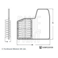 BLUE PRINT ADBP220109 Luftfilter