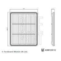 BLUE PRINT ADBP220112 Luftfilter