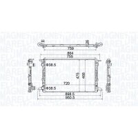 MAGNETI MARELLI 350213208900 Kühler, Motorkühlung