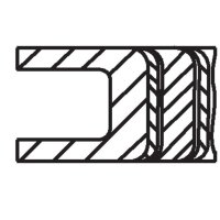MAHLE 021 RS 00119 0N2 Kolbenringsatz