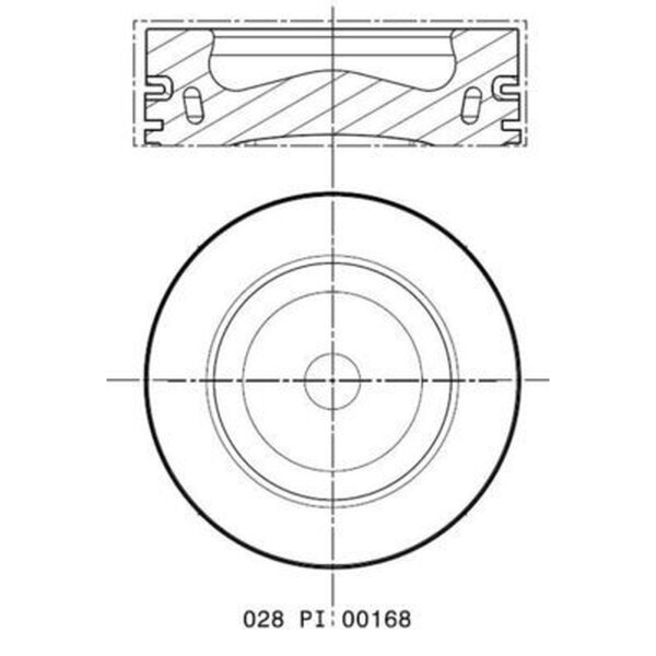 MAHLE 028 PI 00168 000 Kolben