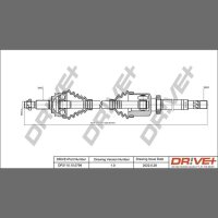 DR!VE+ DP2110.10.0799 Antriebswelle