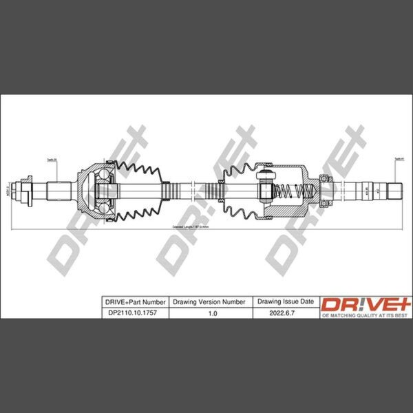 DR!VE+ DP2110.10.1757 Antriebswelle