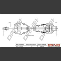 DR!VE+ DP2110.10.0960 Antriebswelle