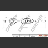 DR!VE+ DP2110.10.0551 Antriebswelle