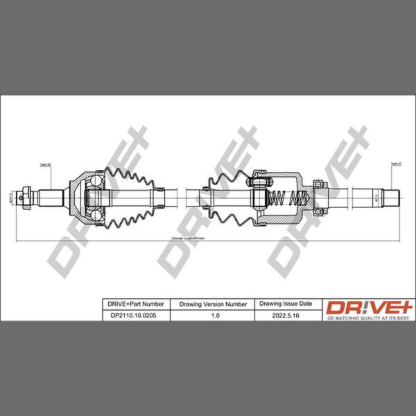 DR!VE+ DP2110.10.0205 Antriebswelle