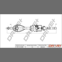 DR!VE+ DP2110.10.0609 Antriebswelle
