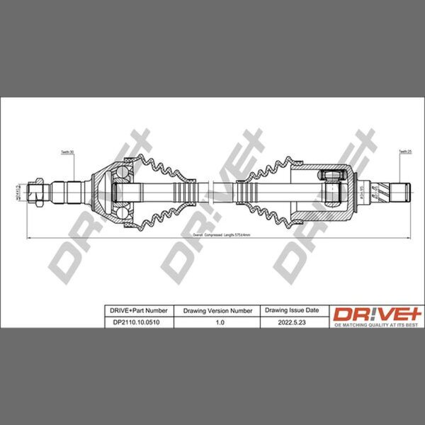 DR!VE+ DP2110.10.0510 Antriebswelle