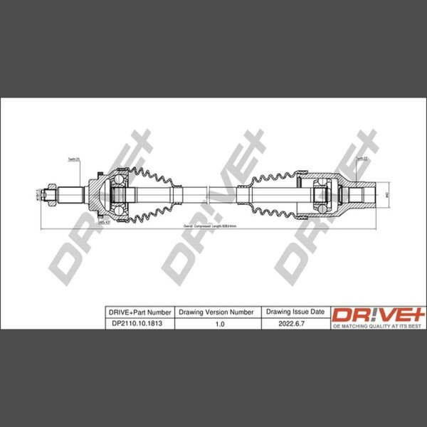 DR!VE+ DP2110.10.1813 Antriebswelle